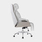 Chrome Metal Frame Modern Desk Chair with High Back Armless Executive Office Chair Clearhalo 'furn' 'furn_office_chair' 'Furniture' 'furniture_office_chair' 'Office Chairs' 'Office Furniture' 'office_chair' 5035821