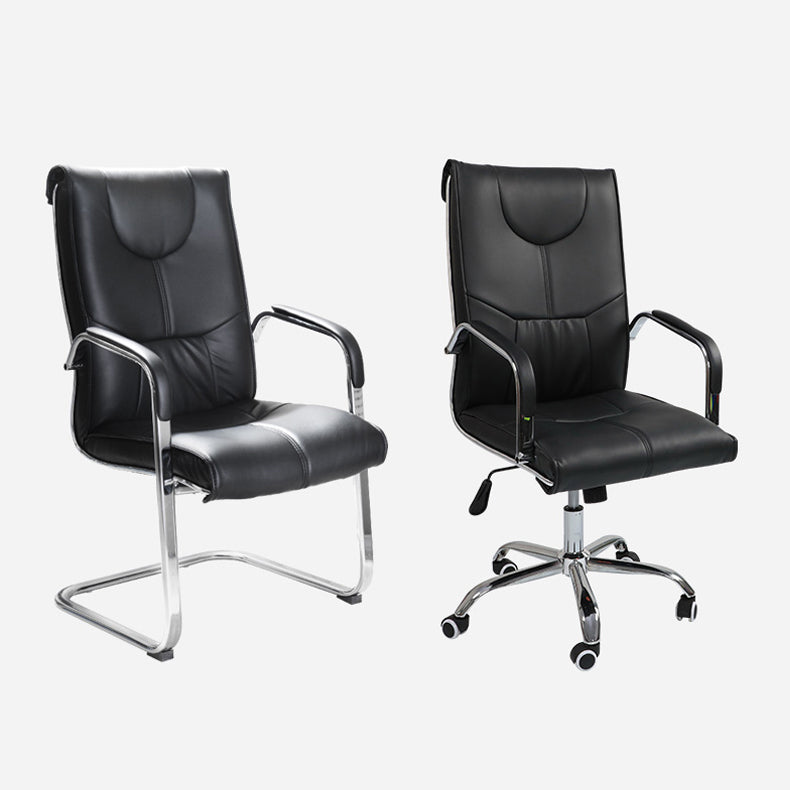 Modern Executive Computer Chair with Wheels Swivel Office Chair with Padded Arms Clearhalo 'furn' 'furn_office_chair' 'Furniture' 'furniture_office_chair' 'Office Chairs' 'Office Furniture' 'office_chair' 5035852
