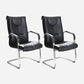 Modern Executive Computer Chair with Wheels Swivel Office Chair with Padded Arms Black 2 Piece Set Casters Not Included Clearhalo 'furn' 'furn_office_chair' 'Furniture' 'furniture_office_chair' 'Office Chairs' 'Office Furniture' 'office_chair' 5035864