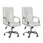 Modern Executive Computer Chair with Wheels Swivel Office Chair with Padded Arms White 2 Piece Set Casters Included Clearhalo 'furn' 'furn_office_chair' 'Furniture' 'furniture_office_chair' 'Office Chairs' 'Office Furniture' 'office_chair' 5035866
