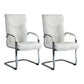 Modern Executive Computer Chair with Wheels Swivel Office Chair with Padded Arms White 2 Piece Set Casters Not Included Clearhalo 'furn' 'furn_office_chair' 'Furniture' 'furniture_office_chair' 'Office Chairs' 'Office Furniture' 'office_chair' 5035868
