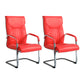 Modern Executive Computer Chair with Wheels Swivel Office Chair with Padded Arms Red 2 Piece Set Casters Not Included Clearhalo 'furn' 'furn_office_chair' 'Furniture' 'furniture_office_chair' 'Office Chairs' 'Office Furniture' 'office_chair' 5035872