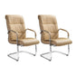 Modern Executive Computer Chair with Wheels Swivel Office Chair with Padded Arms Yellow 2 Piece Set Casters Not Included Clearhalo 'furn' 'furn_office_chair' 'Furniture' 'furniture_office_chair' 'Office Chairs' 'Office Furniture' 'office_chair' 5035874