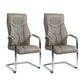 Modern Executive Computer Chair with Wheels Swivel Office Chair with Padded Arms Khaki 2 Piece Set Casters Not Included Clearhalo 'furn' 'furn_office_chair' 'Furniture' 'furniture_office_chair' 'Office Chairs' 'Office Furniture' 'office_chair' 5035886
