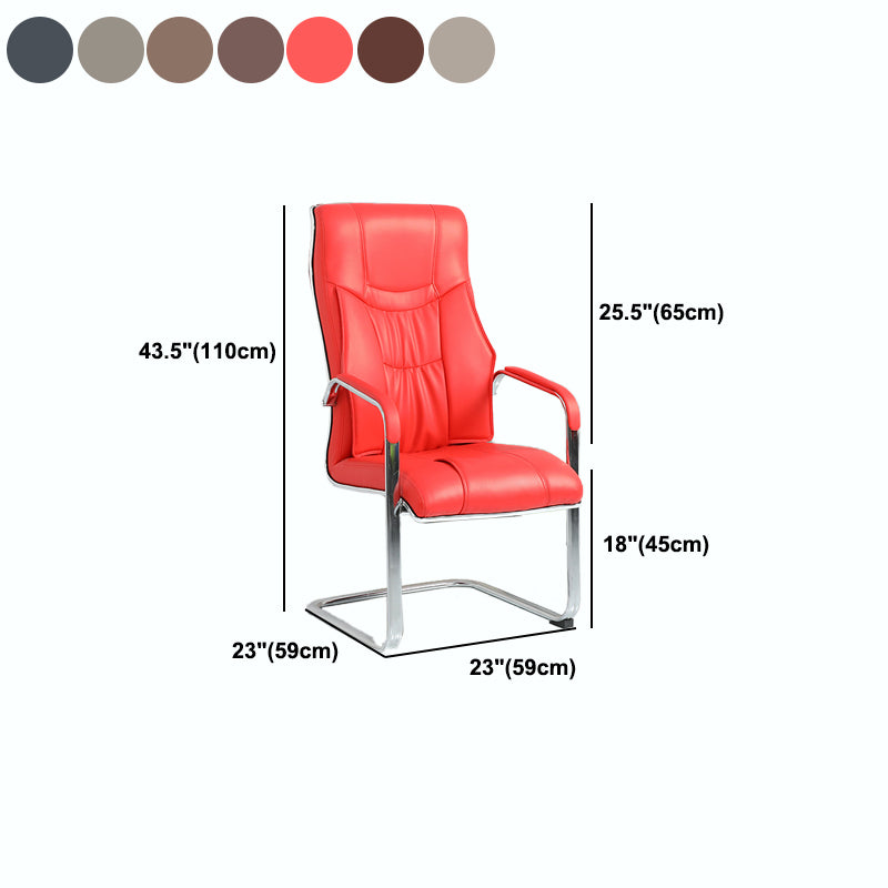 Modern Executive Computer Chair with Wheels Swivel Office Chair with Padded Arms Clearhalo 'furn' 'furn_office_chair' 'Furniture' 'furniture_office_chair' 'Office Chairs' 'Office Furniture' 'office_chair' 5035899