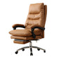 High Back Office Chair Leather Sponge Seat Fixed Armrest with Office Chair Orange Clearhalo 'furn' 'furn_office_chair' 'Furniture' 'furniture_office_chair' 'Office Chairs' 'Office Furniture' 'office_chair' 5035920