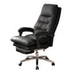 High Back Office Chair Leather Sponge Seat Fixed Armrest with Office Chair Black Clearhalo 'furn' 'furn_office_chair' 'Furniture' 'furniture_office_chair' 'Office Chairs' 'Office Furniture' 'office_chair' 5035923
