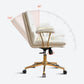 Mid-back Office Chair Leather Seat with Fixed Armrest and Tufted Office Chair Clearhalo 'Furniture' 'furniture_office_chair' 'Office Chairs' 'Office Furniture' 'office_chair' 5035941