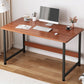 Industrial Style Home Office Desk Wooden Rectangular Writing Desk 31"L x 15"W x 29"H Brown Shelf Not Included Clearhalo 'furn' 'furn_office_desk' 'Furniture' 'furniture_office_desk' 'Office Desks' 'Office Furniture' 'office_desk' 5036609