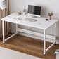 Industrial Style Home Office Desk Wooden Rectangular Writing Desk White Shelf Not Included Clearhalo 'furn' 'furn_office_desk' 'Furniture' 'furniture_office_desk' 'Office Desks' 'Office Furniture' 'office_desk' 5036610