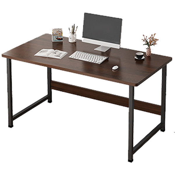 Industrial Style Home Office Desk Wooden Rectangular Writing Desk Walnut Shelf Not Included Clearhalo 'furn' 'furn_office_desk' 'Furniture' 'furniture_office_desk' 'Office Desks' 'Office Furniture' 'office_desk' 5036617