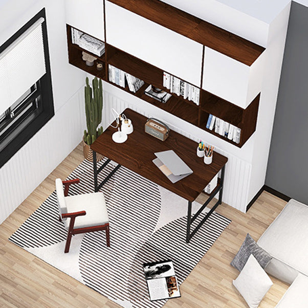 Industrial Style Home Office Desk Wooden Rectangular Writing Desk Clearhalo 'furn' 'furn_office_desk' 'Furniture' 'furniture_office_desk' 'Office Desks' 'Office Furniture' 'office_desk' 5036620