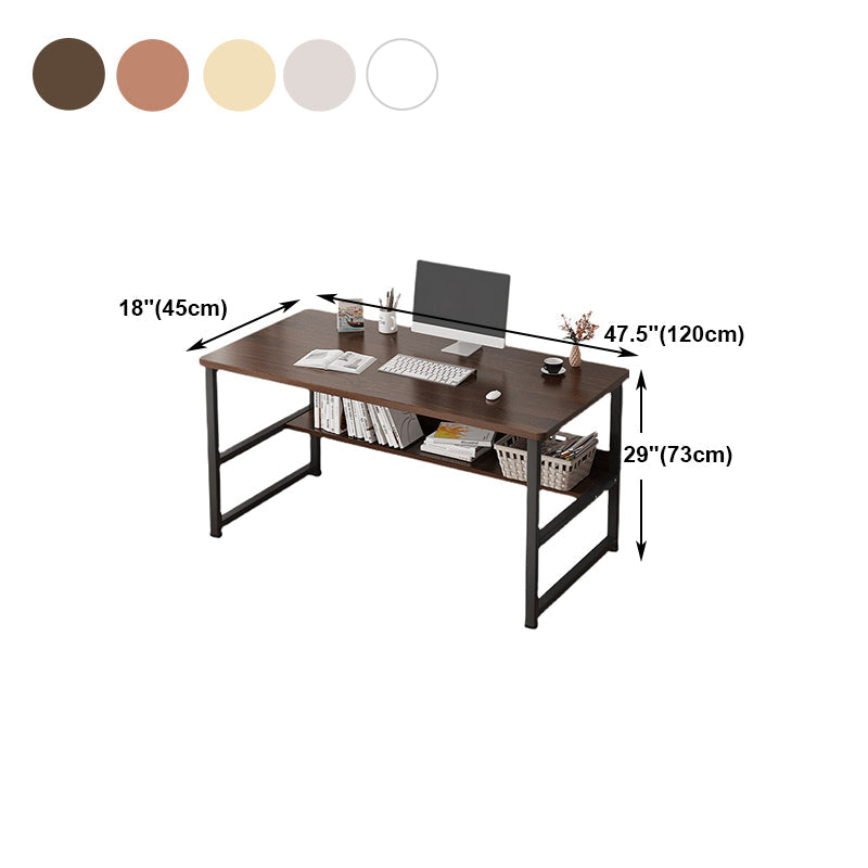 Industrial Style Home Office Desk Wooden Rectangular Writing Desk Clearhalo 'furn' 'furn_office_desk' 'Furniture' 'furniture_office_desk' 'Office Desks' 'Office Furniture' 'office_desk' 5036627