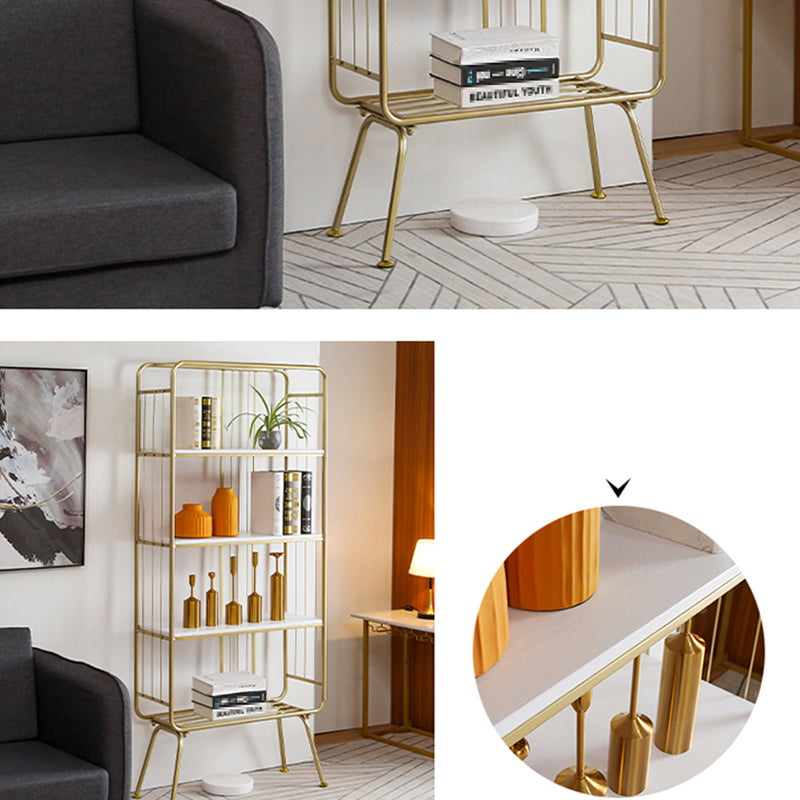 Scandinavian Iron Etagere Bookshelf Open Vertical Bookshelf for Bedroom Clearhalo 'Bookcases' 'furn' 'furn_bookcases' 'Furniture' 'furniture_bookcases' 'Office Furniture' 5036635