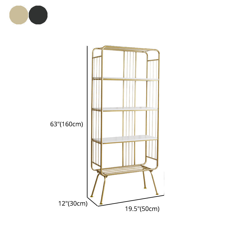 Scandinavian Iron Etagere Bookshelf Open Vertical Bookshelf for Bedroom Clearhalo 'Bookcases' 'furn' 'furn_bookcases' 'Furniture' 'furniture_bookcases' 'Office Furniture' 5036639