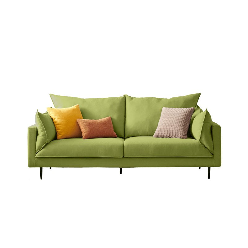 Linen 33"W Sofa Pillow Top Arm Sofa with 2 Pillows for Living Room 79"L x 33"W x 33"H Green Clearhalo 'furn' 'furn_sofas' 'Furniture' 'furniture_sofas' 'Living Room Furniture' 'Sofa' 'sofas' 5039495