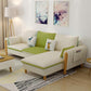 Linen Blend Removable Cushions Square Arm Sectional with Storage and Chaise White-Green Clearhalo 'furn' 'furn_sectionals' 'Furniture' 'furniture_sectionals' 'Living Room Furniture' 'Sectionals' 5039518
