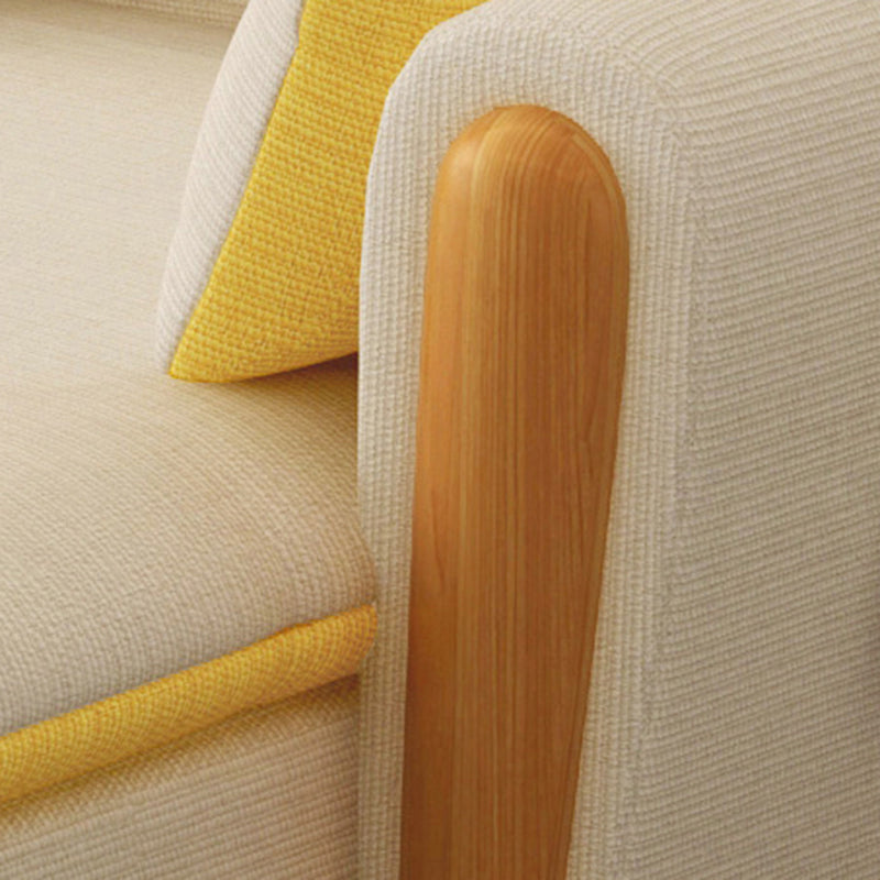 Linen Blend Removable Cushions Square Arm Sectional with Storage and Chaise Clearhalo 'furn' 'furn_sectionals' 'Furniture' 'furniture_sectionals' 'Living Room Furniture' 'Sectionals' 5039521