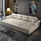 Cushion Back Storage Stain-Resistant Manual Reclining Faux Leather Sectional Sofa Set Clearhalo 'Furniture' 'furniture_sectionals' 'Living Room Furniture' 'Sectionals' 5039532