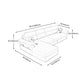 Cushion Back Storage Stain-Resistant Manual Reclining Faux Leather Sectional Sofa Set Clearhalo 'Furniture' 'furniture_sectionals' 'Living Room Furniture' 'Sectionals' 5039545