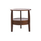 24" L x 24" W Farmhouse Side End Table Wooden Side Table with Shelve and Drawer 23.6"L x 23.6"W x 20"H Dark Brown Clearhalo 'Coffee & Accent Tables' 'End & Side Tables' 'end_side_table' 'end_side_tables' 'furn' 'furn_end_side_tables' 'Furniture' 'furniture_end_side_table' 'Living Room Furniture' 5039607