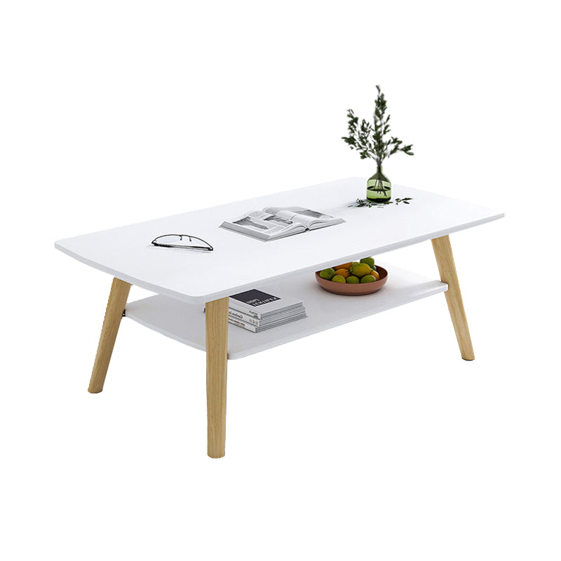 Modern 4 Legs Coffee Table with Storage Champagne Cocktail Table Clearhalo 'Coffee & Accent Tables' 'Coffee Tables' 'coffee_tables' 'furn' 'furn_coffee_tables' 'Furniture' 'furniture_coffee_tables' 'Living Room Furniture' 5039646