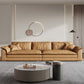 Faux Leather Modern Cushions Sofa 30.7" H Pillow Top Arm Sofa & Chaise Clearhalo 'furn' 'furn_sectionals' 'Furniture' 'furniture_sectionals' 'Living Room Furniture' 'Sectionals' 5039655