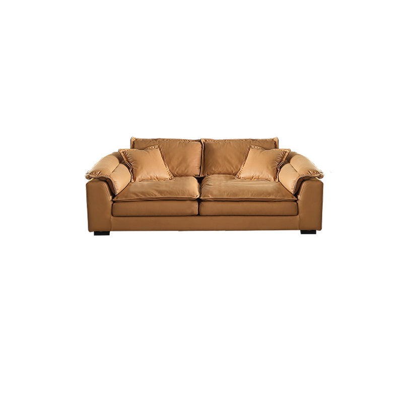 Faux Leather Modern Cushions Sofa 30.7" H Pillow Top Arm Sofa & Chaise 79"L x 39"W x 31"H Clearhalo 'furn' 'furn_sectionals' 'Furniture' 'furniture_sectionals' 'Living Room Furniture' 'Sectionals' 5039660
