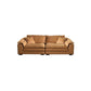 Faux Leather Modern Cushions Sofa 30.7" H Pillow Top Arm Sofa & Chaise 87"L x 39"W x 31"H Clearhalo 'furn' 'furn_sectionals' 'Furniture' 'furniture_sectionals' 'Living Room Furniture' 'Sectionals' 5039661