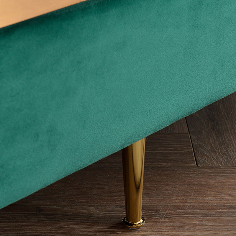 29.5"H Microsuede / Velvet Solid Color Sloped Arm Sofa for Living Room Clearhalo 'furn' 'furn_sofas' 'Furniture' 'furniture_sofas' 'Living Room Furniture' 'Sofa' 'sofas' 5039694