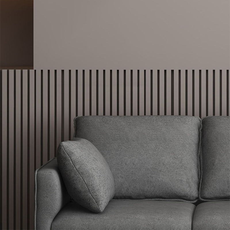 Faux Leather Sofa 25.59" D x 28.34" H Square Arm Sofa for Living Room Clearhalo 'furn' 'furn_sofas' 'Furniture' 'furniture_sofas' 'Living Room Furniture' 'Sofa' 'sofas' 5039725