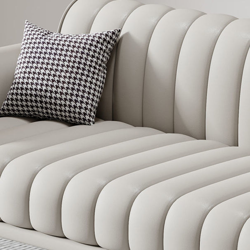 Modern Rolled Arm Sofa Standard Sofa with Sewn Pillow Back for Living Room Clearhalo 'Furniture' 'furniture_sofas' 'Living Room Furniture' 'Sofa' 'sofas' 5039737