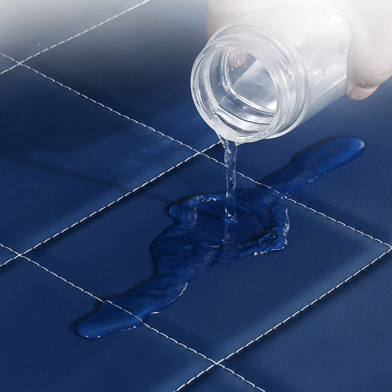 Faux Leather Sofa 21.65" D x 28.74" H Square Arm Sofa for Living Room Clearhalo 'furn' 'furn_sofas' 'Furniture' 'furniture_sofas' 'Living Room Furniture' 'Sofa' 'sofas' 5039767