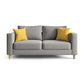 Linen Contemporary Square Arm Sofa Standard Sofa with Slipcovered for Living Room 56"L x 24"W x 29.5"H Grey Clearhalo 'furn' 'furn_sofas' 'Furniture' 'furniture_sofas' 'Living Room Furniture' 'Sofa' 'sofas' 5039772