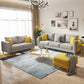 Linen Contemporary Square Arm Sofa Standard Sofa with Slipcovered for Living Room Clearhalo 'furn' 'furn_sofas' 'Furniture' 'furniture_sofas' 'Living Room Furniture' 'Sofa' 'sofas' 5039773