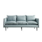 Faux Leather Storage Stationary Living Room Square Arm Standard Sofa 71"L x 32"W x 34"H Light Blue Clearhalo 'furn' 'furn_sofas' 'Furniture' 'furniture_sofas' 'Living Room Furniture' 'Sofa' 'sofas' 5039814