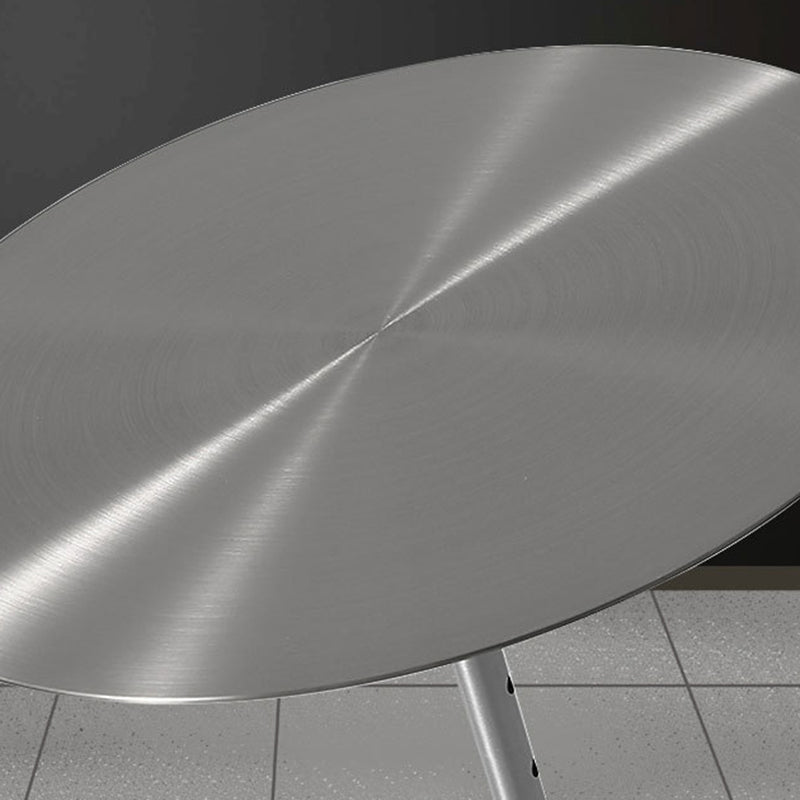 Mid-century Modern Cocktail Table Metal Silver/gold Top Round Coffee Table Clearhalo 'Coffee & Accent Tables' 'End & Side Tables' 'end_side_table' 'end_side_tables' 'furn' 'furn_end_side_tables' 'Furniture' 'furniture_end_side_table' 'Living Room Furniture' 5039872