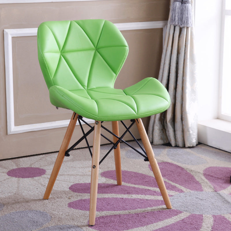 PU Chair18.5" L x23.6"W x27.5"H Armless MW Chair for Living Room Green Clearhalo 'Accent Chairs' 'accent_chairs' 'Chairs & Seating' 'Furniture' 'furniture_accent_chairs' 'Living Room Furniture' 5039881
