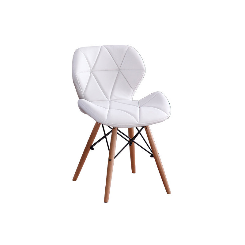 PU Chair18.5" L x23.6"W x27.5"H Armless MW Chair for Living Room Clearhalo 'Accent Chairs' 'accent_chairs' 'Chairs & Seating' 'Furniture' 'furniture_accent_chairs' 'Living Room Furniture' 5039885