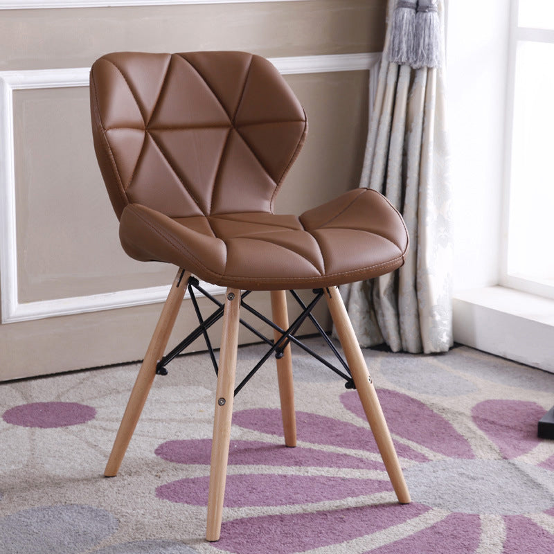 PU Chair18.5" L x23.6"W x27.5"H Armless MW Chair for Living Room Coffee Clearhalo 'Accent Chairs' 'accent_chairs' 'Chairs & Seating' 'Furniture' 'furniture_accent_chairs' 'Living Room Furniture' 5039889