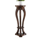 Pedestal End Table Brown Round Wood Side End Table - Distressed Surface Treatment 13.8"L x 13.8"W x 39.4"H Walnut Clearhalo 'Coffee & Accent Tables' 'End & Side Tables' 'end_side_table' 'end_side_tables' 'furn' 'furn_end_side_tables' 'Furniture' 'furniture_end_side_table' 'Living Room Furniture' 5039942