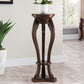 Pedestal End Table Brown Round Wood Side End Table - Distressed Surface Treatment Clearhalo 'Coffee & Accent Tables' 'End & Side Tables' 'end_side_table' 'end_side_tables' 'furn' 'furn_end_side_tables' 'Furniture' 'furniture_end_side_table' 'Living Room Furniture' 5039957