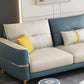 Square Arm Removable Cushions Modern With Cushions Metal Legs Sofa Clearhalo 'furn' 'furn_sectionals' 'Furniture' 'furniture_sectionals' 'Living Room Furniture' 'Sectionals' 5039990
