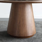 Pedestal Base Is Designed for a Round Coffee Table Made of Walnut Wood Clearhalo 'Coffee & Accent Tables' 'Coffee Tables' 'coffee_tables' 'furn' 'furn_coffee_tables' 'Furniture' 'furniture_coffee_tables' 'Living Room Furniture' 5040009