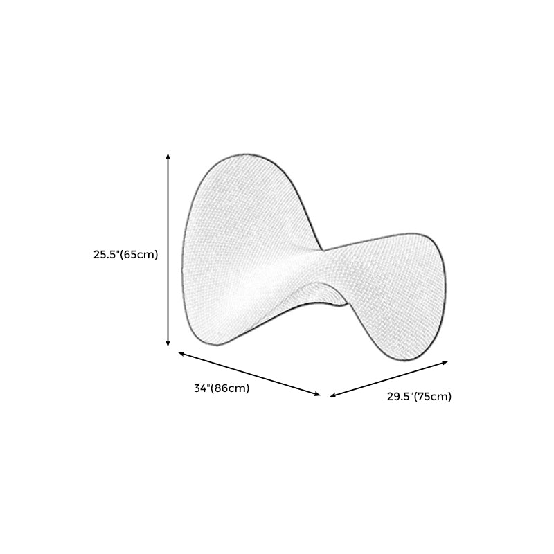 Armless Chair 29.5" L x33.8" W x25.5" H Chunky Textured Chair for Living Room Clearhalo 'Accent Chairs' 'accent_chairs' 'Chairs & Seating' 'furn' 'furn_accent_chairs' 'Furniture' 'furniture_accent_chairs' 'Living Room Furniture' 5040034