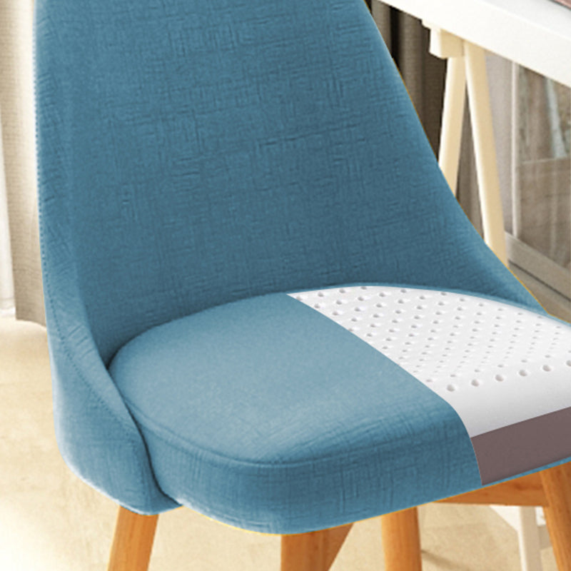 Armless Chair 17.7" L x19.6" W x31.4" H Solid Wood Frame Chair for Living Room Clearhalo 'Accent Chairs' 'accent_chairs' 'Chairs & Seating' 'furn' 'furn_accent_chairs' 'Furniture' 'furniture_accent_chairs' 'Living Room Furniture' 5040046