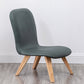 Armless Chair 18.1" L x21.6" W x26.7" H Solid Wood Frame Chair Blackish Green Faux Leather Clearhalo 'Accent Chairs' 'accent_chairs' 'Chairs & Seating' 'furn' 'furn_accent_chairs' 'Furniture' 'furniture_accent_chairs' 'Living Room Furniture' 5040062