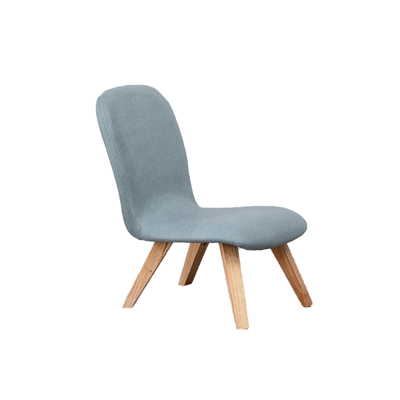 Armless Chair 18.1" L x21.6" W x26.7" H Solid Wood Frame Chair Clearhalo 'Accent Chairs' 'accent_chairs' 'Chairs & Seating' 'furn' 'furn_accent_chairs' 'Furniture' 'furniture_accent_chairs' 'Living Room Furniture' 5040064