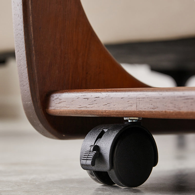 Nordic Style Cocktail Table Walnut/white/wood Rubber Wood Rectangular Coffee Table Clearhalo 'Coffee & Accent Tables' 'Coffee Tables' 'coffee_tables' 'Furniture' 'furniture_coffee_tables' 'Living Room Furniture' 5040137