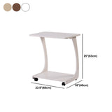 Nordic Style Cocktail Table Walnut/white/wood Rubber Wood Rectangular Coffee Table Clearhalo 'Coffee & Accent Tables' 'Coffee Tables' 'coffee_tables' 'Furniture' 'furniture_coffee_tables' 'Living Room Furniture' 5040140